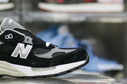 New Balance 992 Black Grey Suede