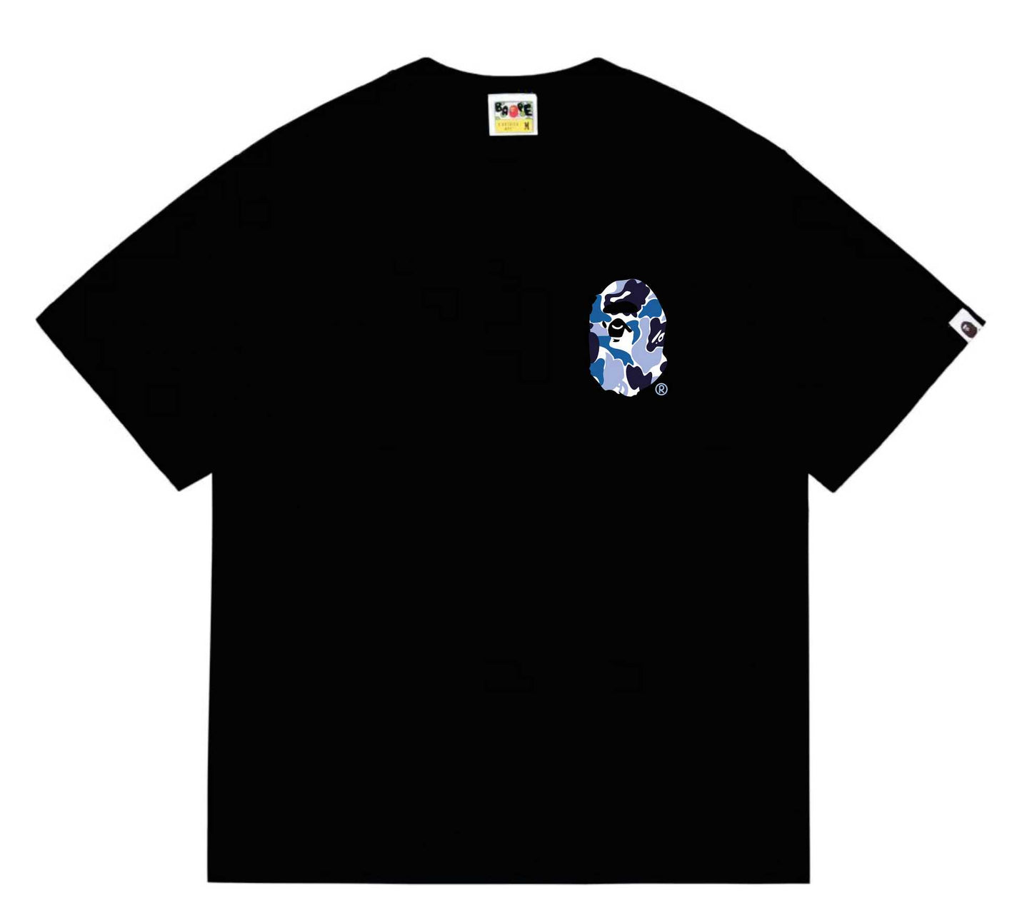 BAPEStuss! Blue Color Camo By Bathing Tee