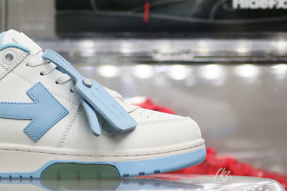 OFF-WHITE White & Blue Out Of Office Sneakers 8LDKPOXO