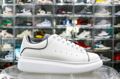 Alexander McQueen Oversized Sneaker White Gray 3M