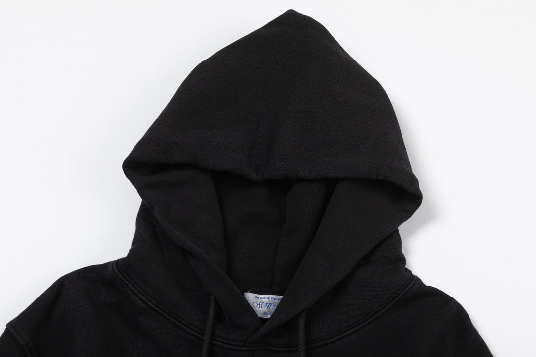 Off-White 24SS new embroidered cloud and dragon washed hoodie