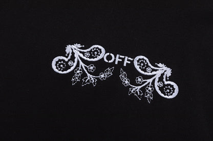 Off-White 24SS new embroidered graphic loose-fit hoodie