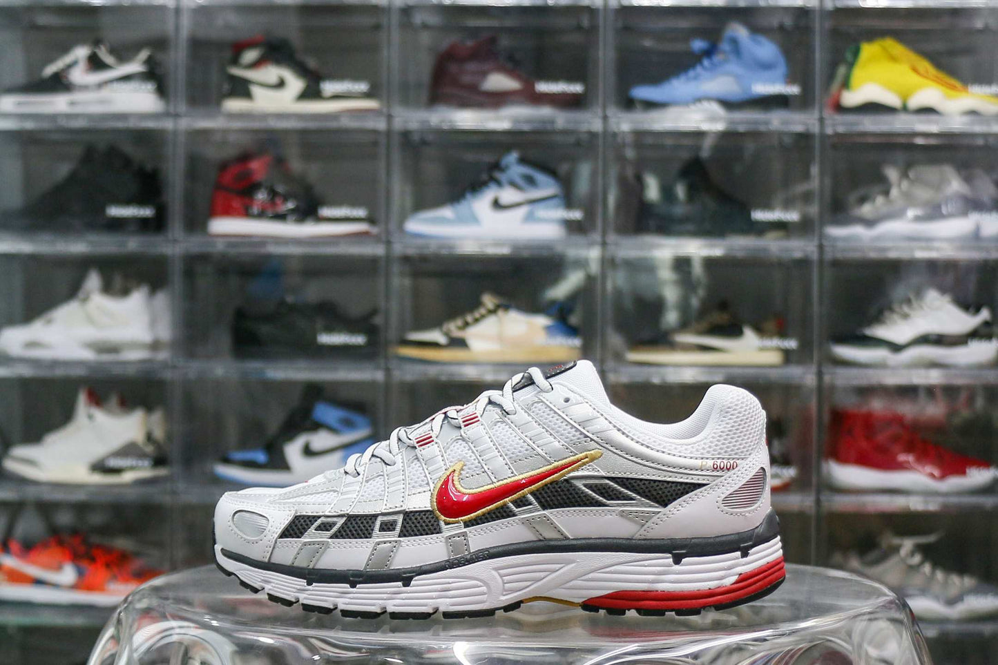 Nike P-6000 White Gold Red (Womens)