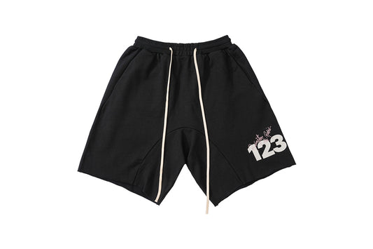 RRR-123 LOGO ALPHA NUMBER PRINT SHORTS