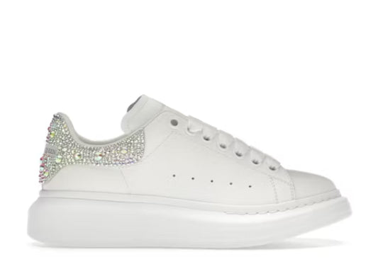 Alexander McQueen Oversized Sneaker White Crystals