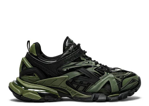 Balenciag* Track.2 Trainer Khaki Black