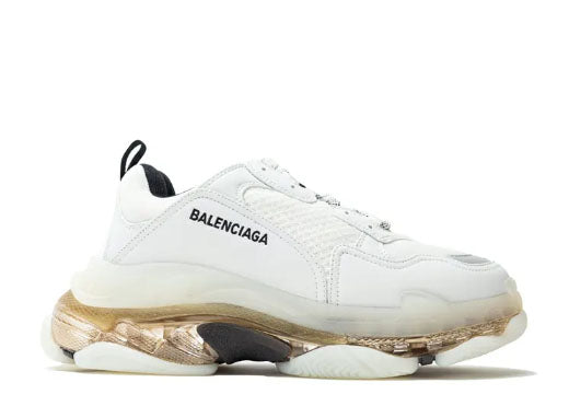Balenciag* Triple S Sneaker Clear Sole White Grey