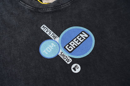 GALLERY DEPT. Alphabet portrait print short-sleeved T-shirt black