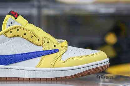 Travis Scott x Air Jordan 1 Retro Low OG SP Elkins/Canary Yellow (LN5 A1 batch)