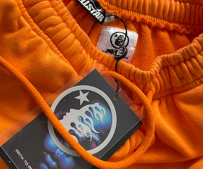 Hell$tar Studios Fire Orange Hoodie pants