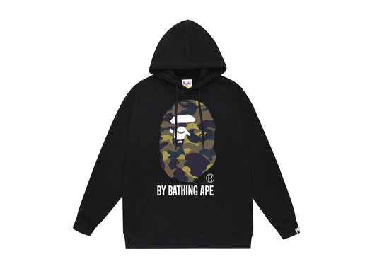 BAPE Ape Head cartoon graphic print hoodie B4K43DJT