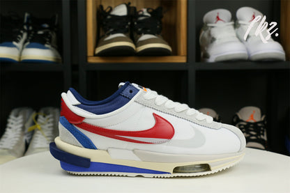 Sacai x Nike Cortez White blue red