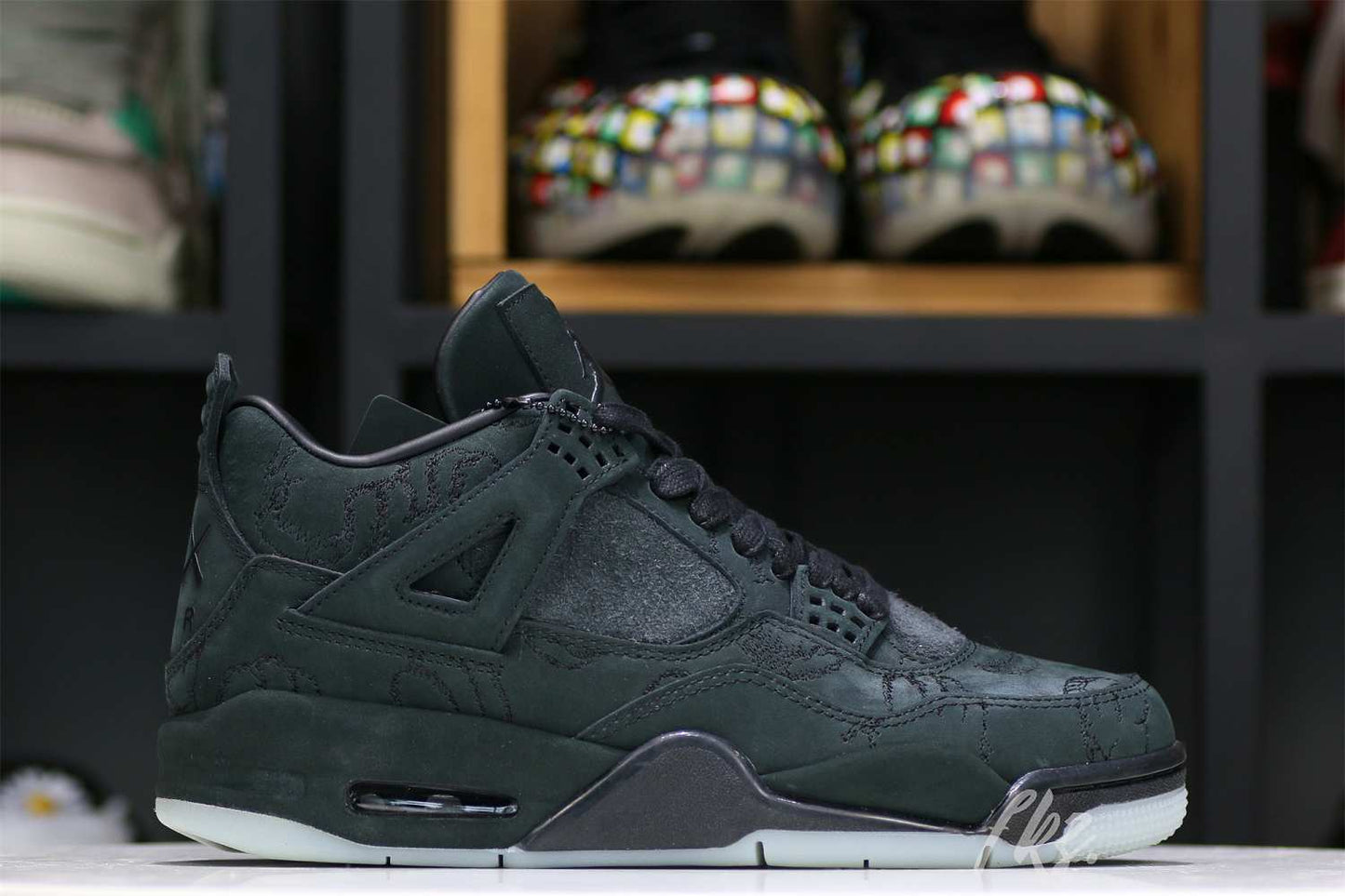 Kaws X Air Jordan 4 Retro Black 2017( Ln5 A1 Batch)