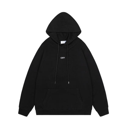 Off-White 24SS new embroidered scythe and arrow loose-fit hoodie