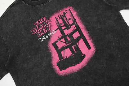 Gallery Dep Dark seat printing and washing to make old short sleeves