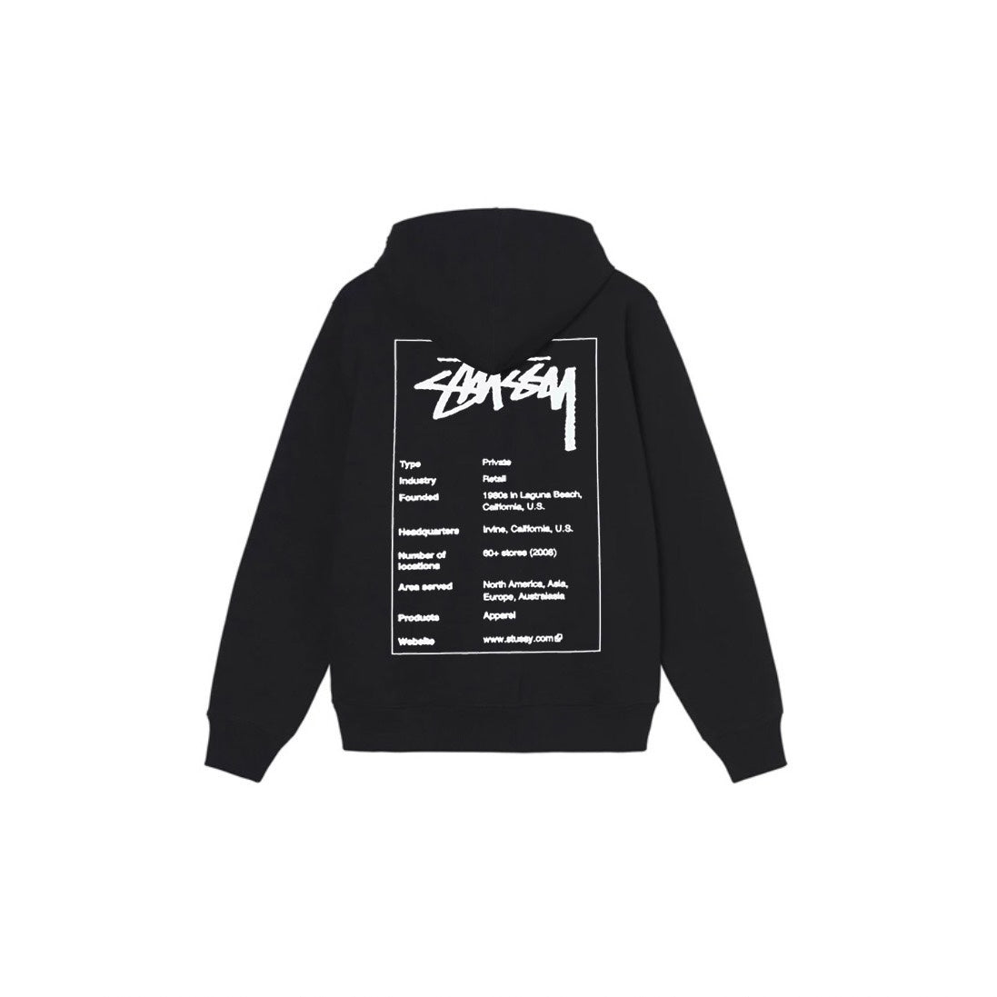 Stu$$y tag graphic print hoodie