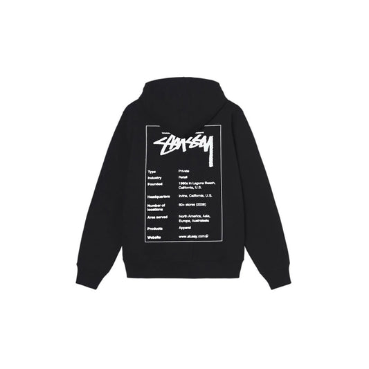 Stu$$y tag graphic print hoodie