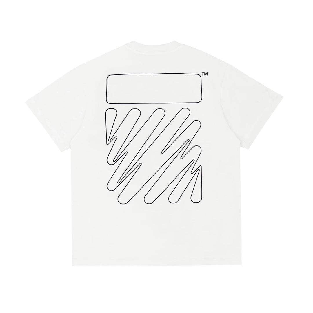 Ow wavy line short sleeves
