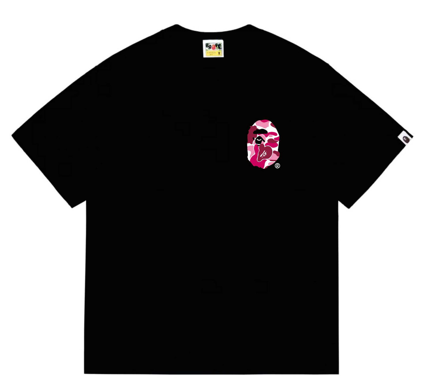 BAPEStuss! Pink Color Camo By Bathing Tee
